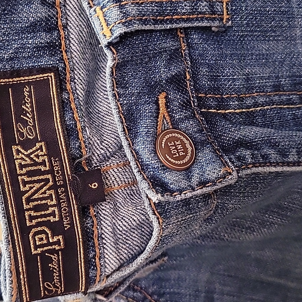 1986 Pink Victoria Secret Jeans size 6 - Picture 3 of 8